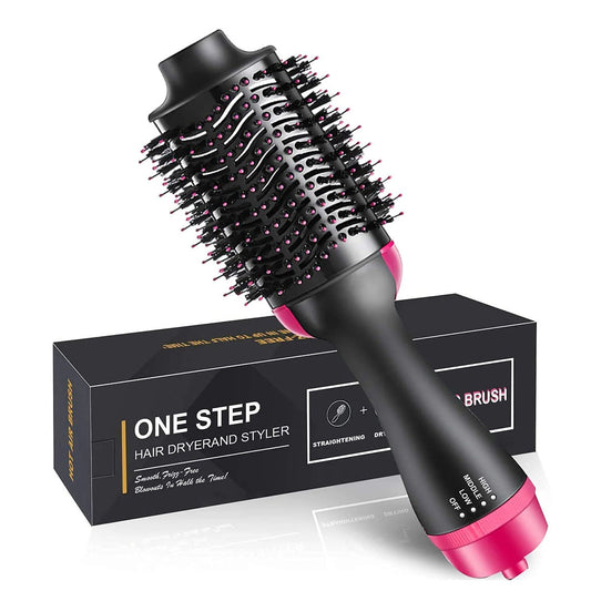 One Step Hair Dryer & Volumizer – 2-in-1 Hot Air Brush for Fast Drying, Frizz Control & Salon-Style Blowouts